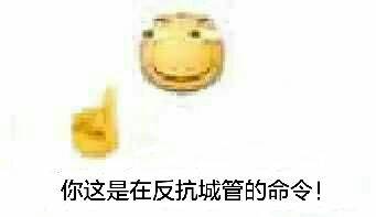 你这是在反抗城管的命令!