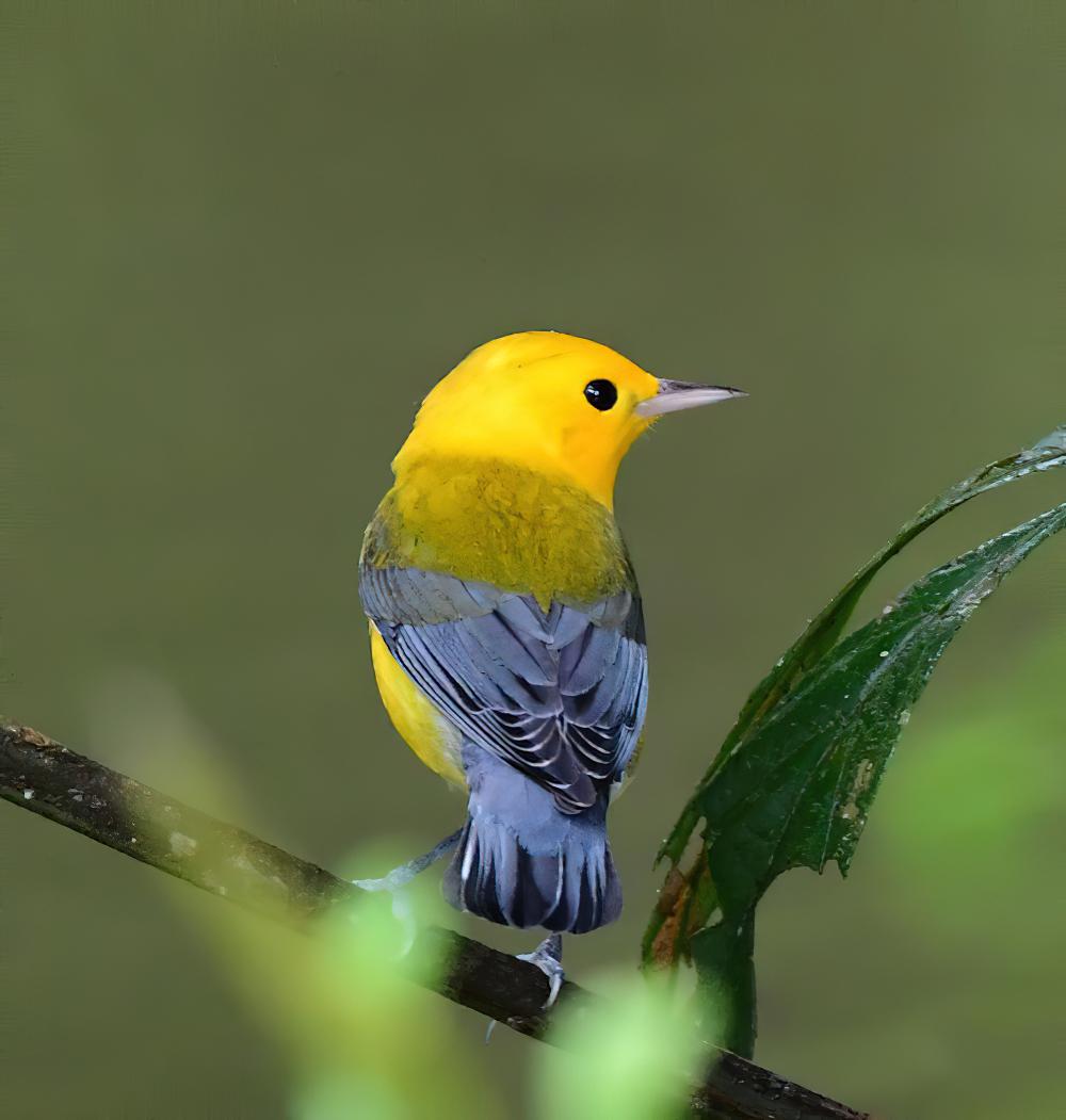 蓝翅黄森莺 / Prothonotary Warbler / Protonotaria citrea